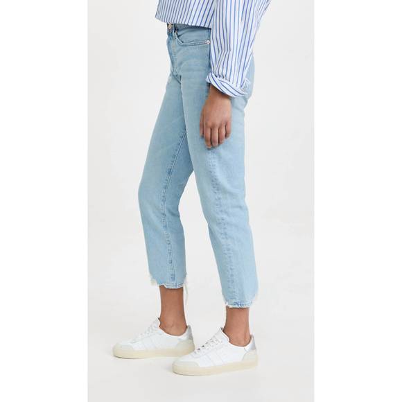 NEW EDWIN hana crop jean in destructed calm down - Picture 2 of 4